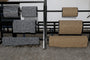 Stenfolie i sort/hvid 60cm