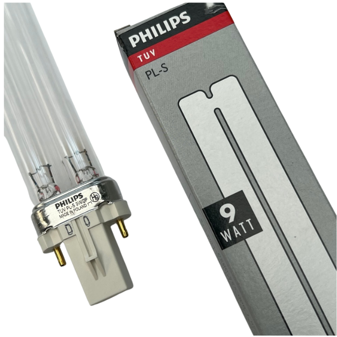 Køb Philips 9W UVC-lys rør (PL) til havedammen på Koishopper.dk